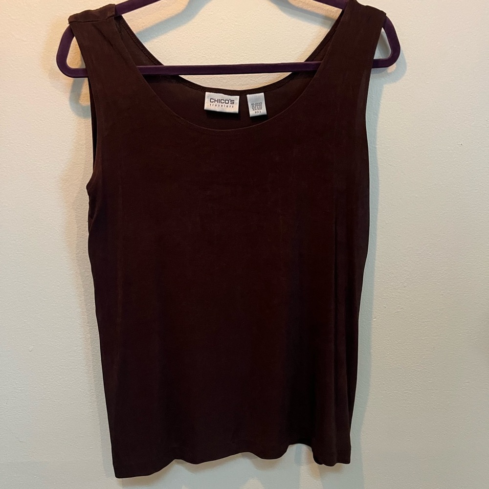 Chico's Brown Sleeveless Tank Top